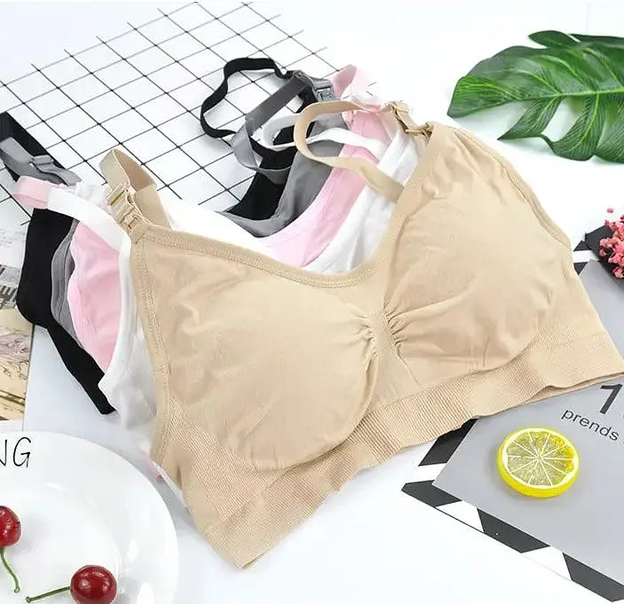 Бюстгальтер топ без кісточки для вагітних та годуючих мам розмір XXL Mothercare Блакитний - фото 6