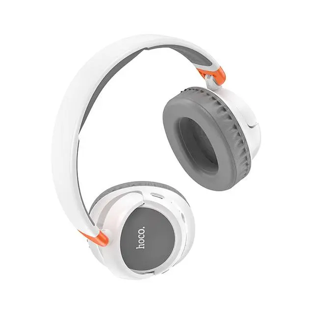 Блютуз Стерео Гарнитура Hoco W43 |BT5.3, AUX/TF, 25h, Touch Control| Белый - фото 2