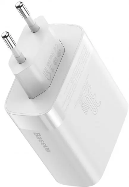 Сетевое зарядное устройство для Baseus Xiaomirror Lake Digital Display 4 USB 2.4 A CCJMHB-B02 White - фото 3