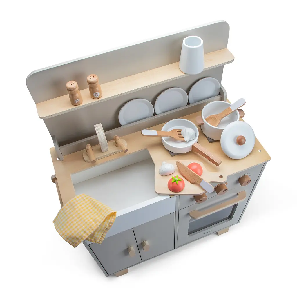 Мини-кухня New Classic Toys бежевая (11080) - фото 5