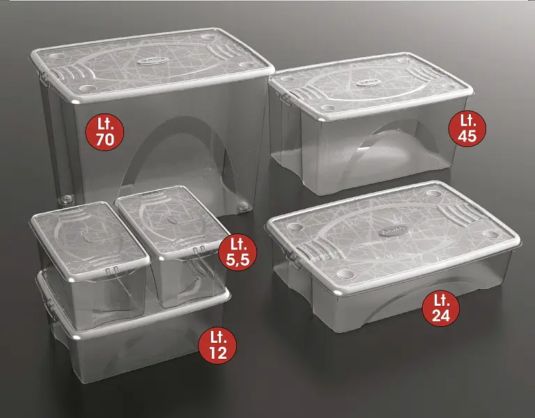 Контейнер для зберігання Selfy Box 50x40x25h, 32 л прозорий - фото 4