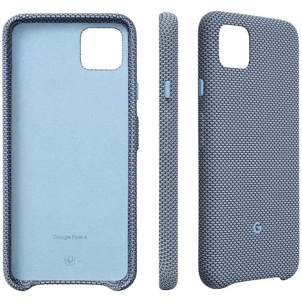 Противоударный чехол Google Soft Knit Fabric Case для Pixel 4 Blue Ish (GA01283) - фото 2