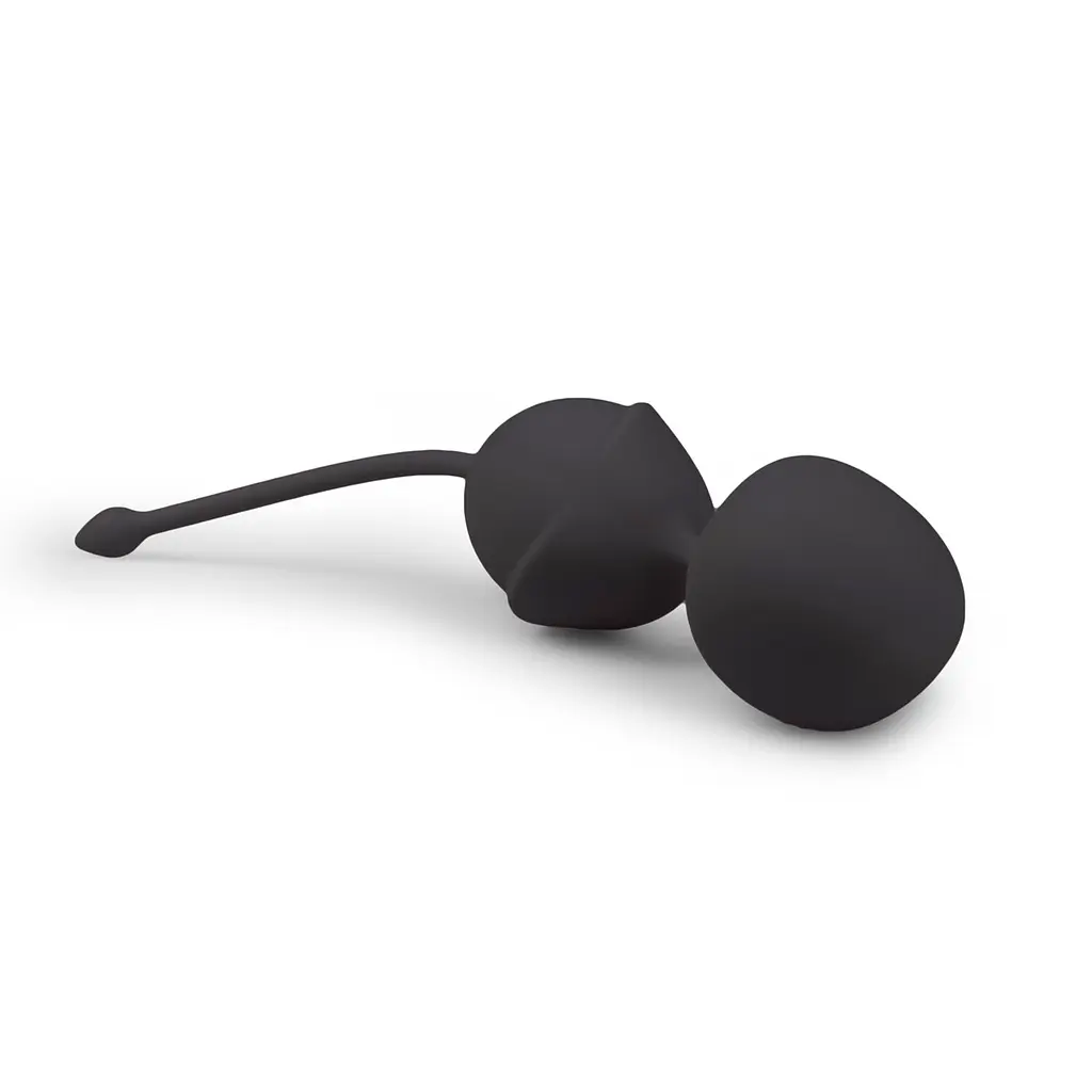 Вагінальні кульки Easytoys, силіконові, чорні, 19.5 х 3.8 см - фото 2