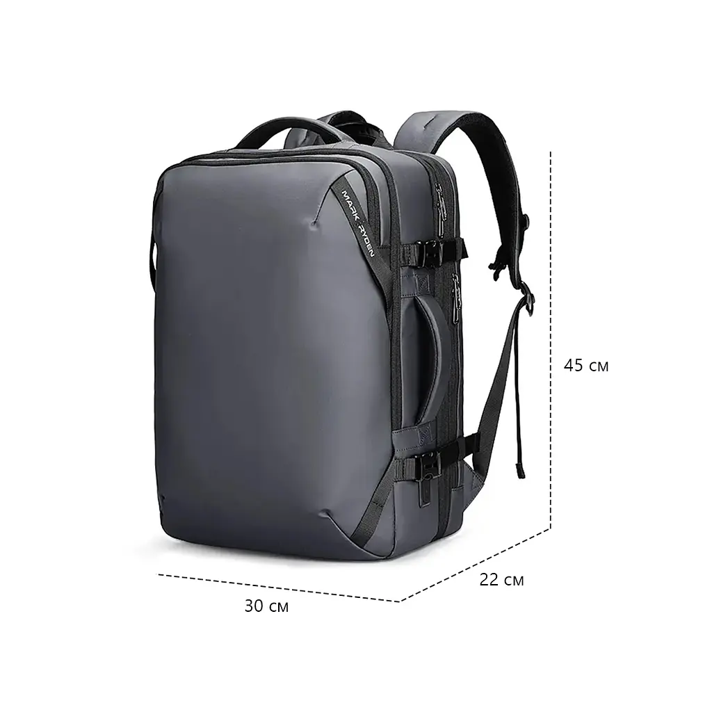 Рюкзак Mark Ryden 9993KR 29-43л с отделением для ноутбука до 17,3" и USB-портом Gray (18182) - фото 3