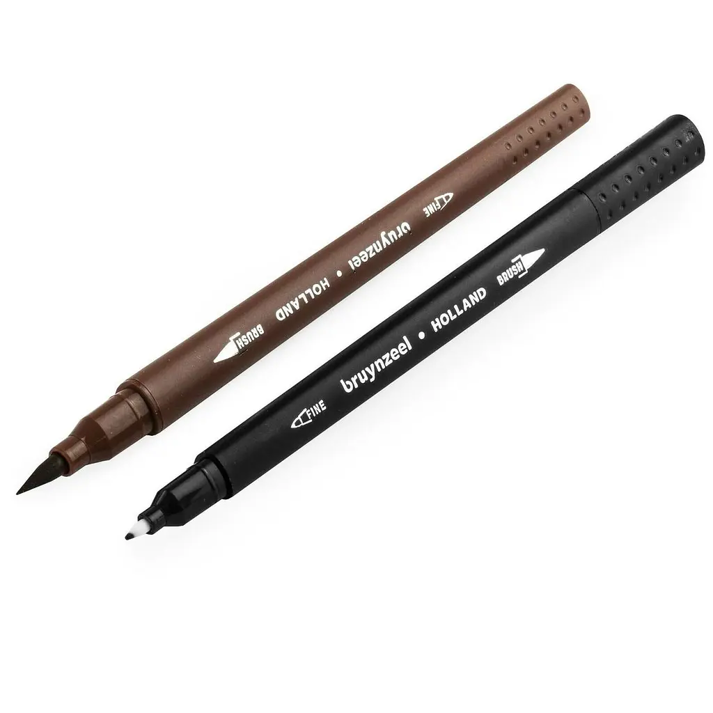 Набор двусторонних кистей-линеров Bruynzeel BRUSHPEN, 24 шт. - фото 4