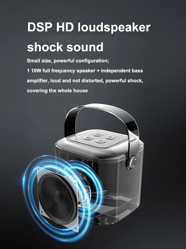 Bluetooth-караоке з 2 бездротовими мікрофонами Citisky 100%Original A1 Pro - фото 3