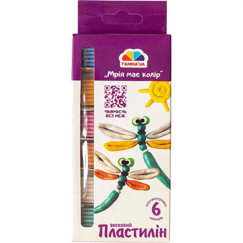 Набор воскового пластилина Гамма Творчество 6х72 г перламутровый со стеком   - фото 4