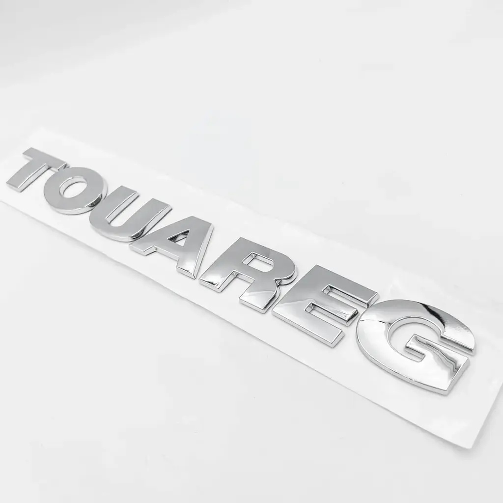Емблема напис TOUAREG Хром 230x25 мм на скотчі ЕМ 178.03 - фото 3