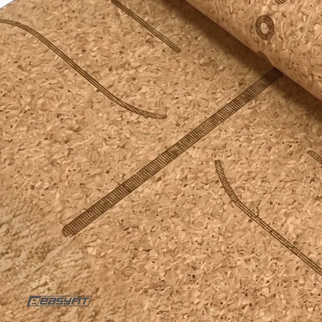 Килимок для йоги EasyFit Cork+TPE 5 мм двошаровий - фото 4