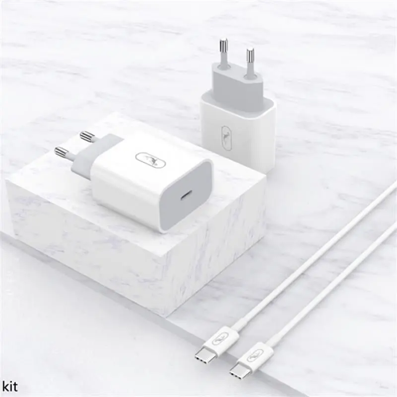 Зарядний пристрій SkyDolphin SC18EL PD2.0 (1USB-С, 3A) White + кабель Lightning (MZP-000156) - фото 2