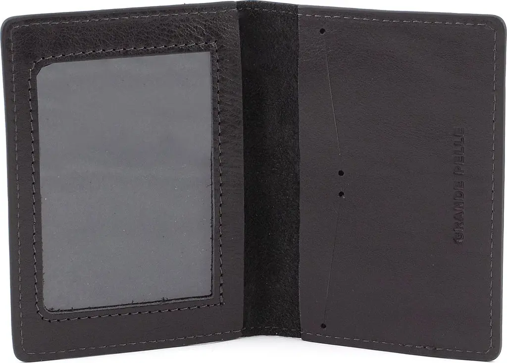 Шкіряна обкладинка для документів GRANDE PELLE 14х10х1 см acs0026402 - фото 2