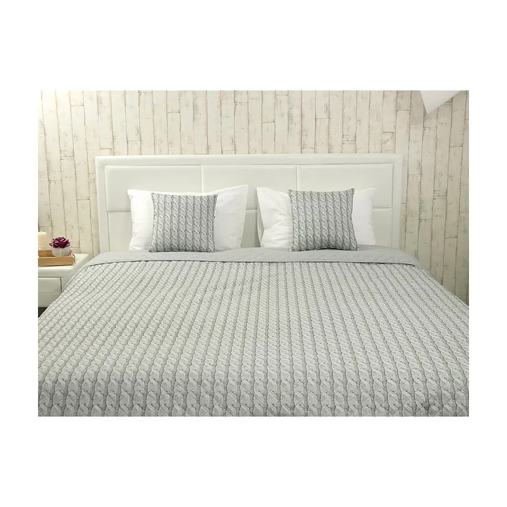 Покривало Руно декоративне Grey Braid 212х240 см (Р329.52_Grey Braid) - фото 2