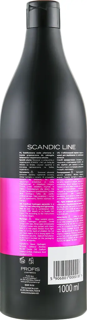Окислювач для волосся Profis Scandic Line Oxydant Creme 6% 1000 мл - фото 2