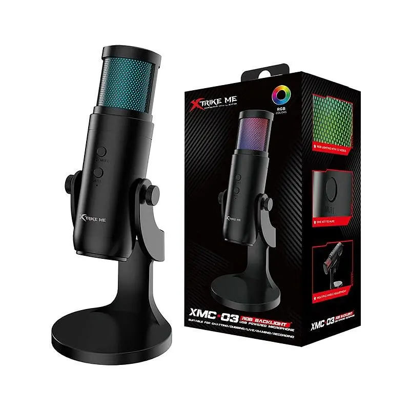 Ігровий мікрофон RGB XTRIKE ME XMC-03 |USB 3.0, 1.5m| - фото 2
