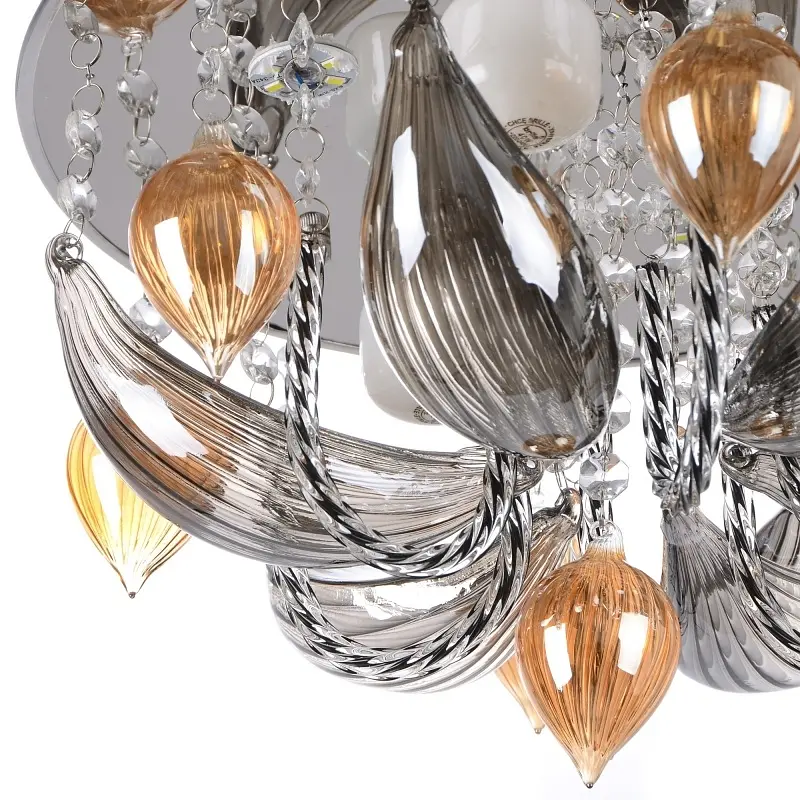 Люстра Brille потолочная торт с пультом LED E14 CH (BCL-419S/3) - фото 4