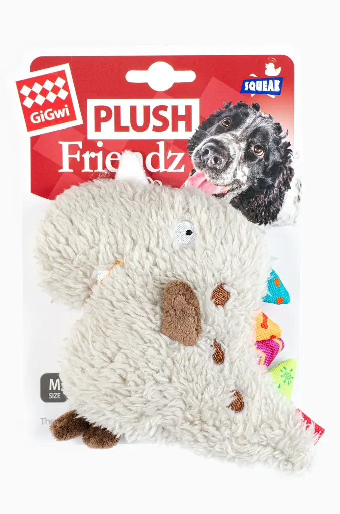 Іграшка для собак GiGwi Plush Friendz Динозавр 16 см