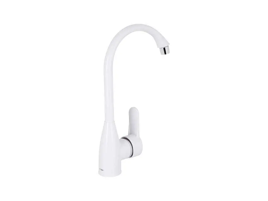 Змішувач Brinex на мийку білий 35W 007 (k40) BRIN35W007 - фото 3