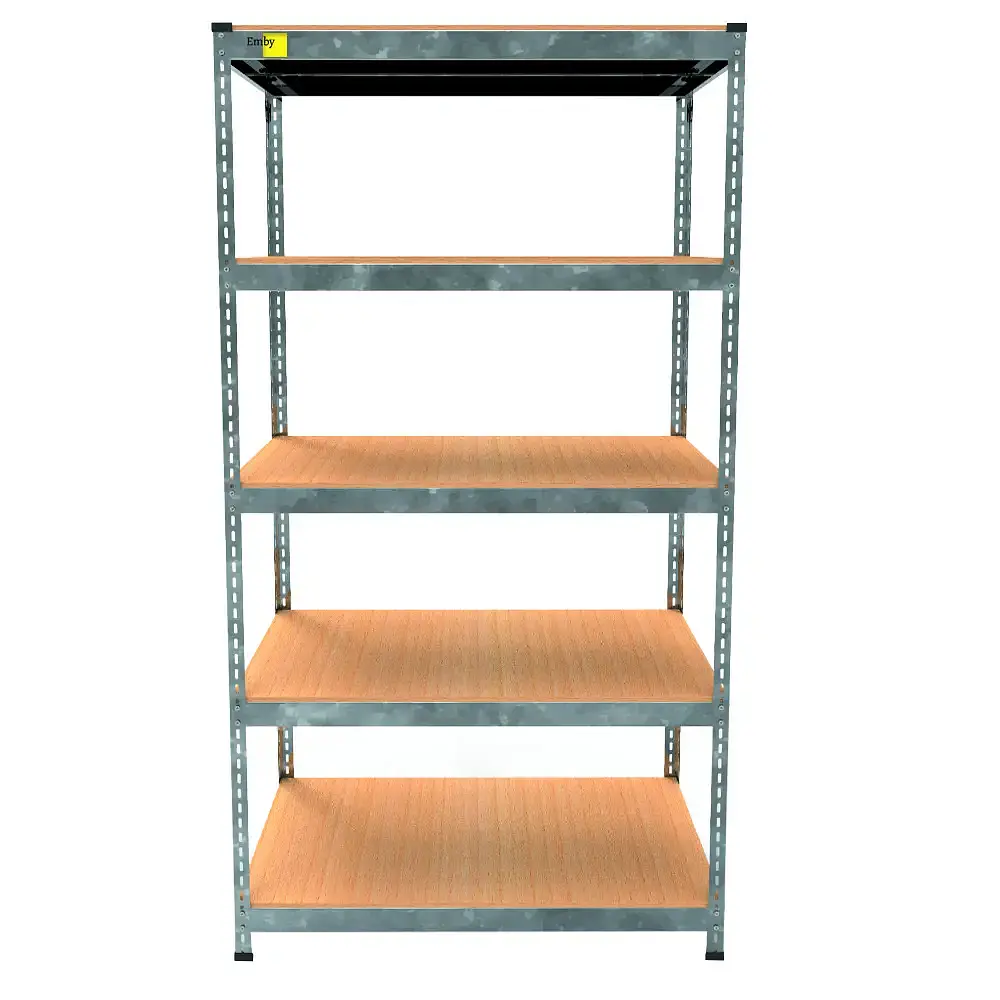 Металевий стелаж Emby Light Series (розмір 1800х900x450мм) 5 полиць ДСП до 100кг Оцинкований - фото 3