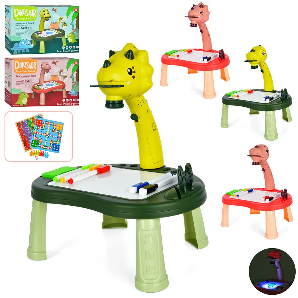 Стіл з проектором A-Toys для малювання «Динозавр» зі світлом (в асортименті) - фото 2