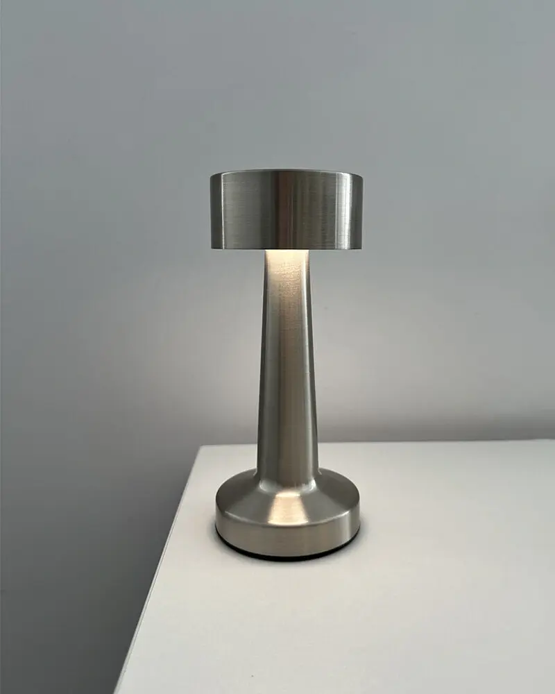 Настільна лампа з акумулятором Goldlux 327512 Simply LED 2700K+4000K+6500K IP20 срібляста - фото 3