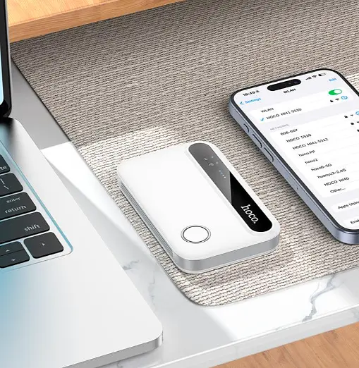 Портативный 4G Wi-Fi роутер Hoco HI41 LTE Wi-Fi 6 автономный мобильный интернет - фото 7