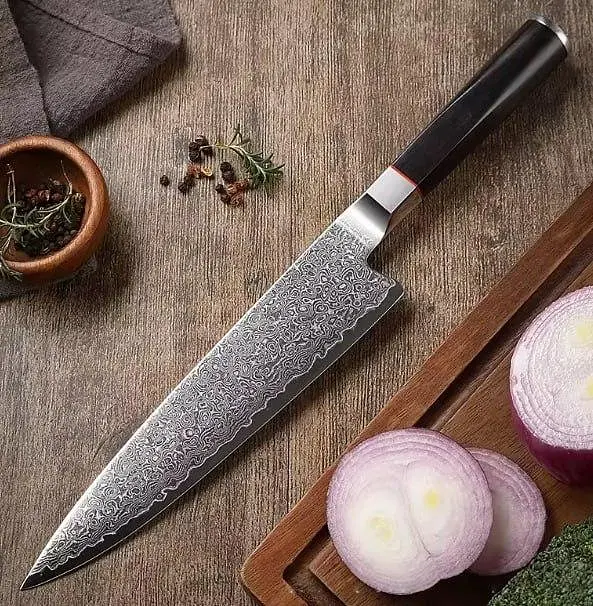 Ніж шеф кухаря Bohmnn BH 5200 damascus AUS-10 steel 67 шарів - фото 5