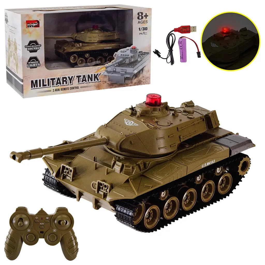 Радіокерована модель танка Military Tank зі звуковими ефектами (2298)