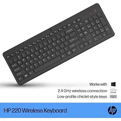 Клавіатура HP 220 Wireless UA Black (805T2AA) - фото 3