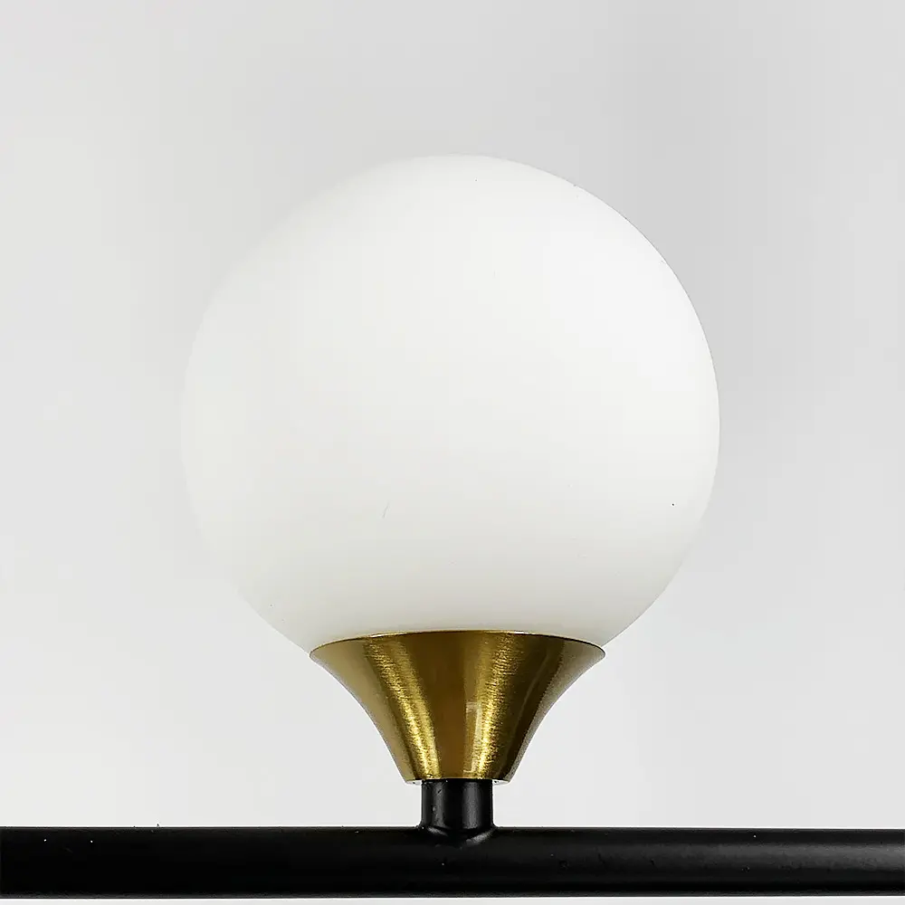 Удлиненная дизайнерская люстра в черном корпусе | Ст. MJ 87/4 | Line F - фото 4