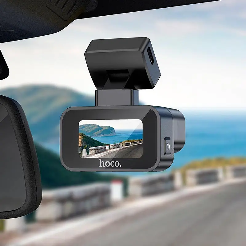 Відеореєстратор Hoco DV10 Xiaomini Screen Dashcam Black - фото 7