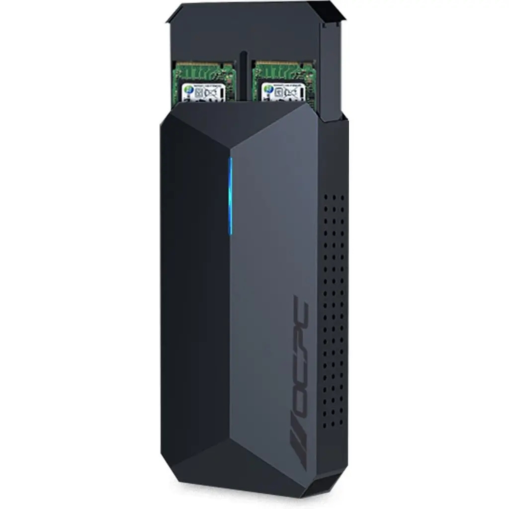 Зовнішня кишеня OCPC Azzurro Duo NVMe PCIe M.2 to USB 3.1 (OCAZZM2ECSD) - фото 4