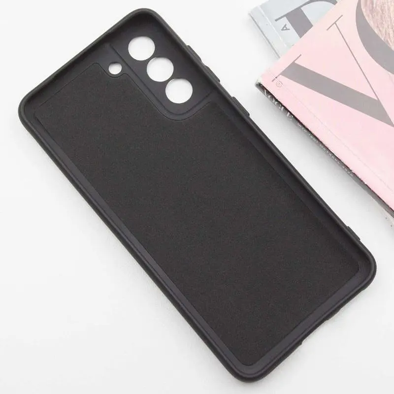 Чехол TPU Getman Liquid Silk Full Camera для Samsung Galaxy S21 Черный/Black - фото 2