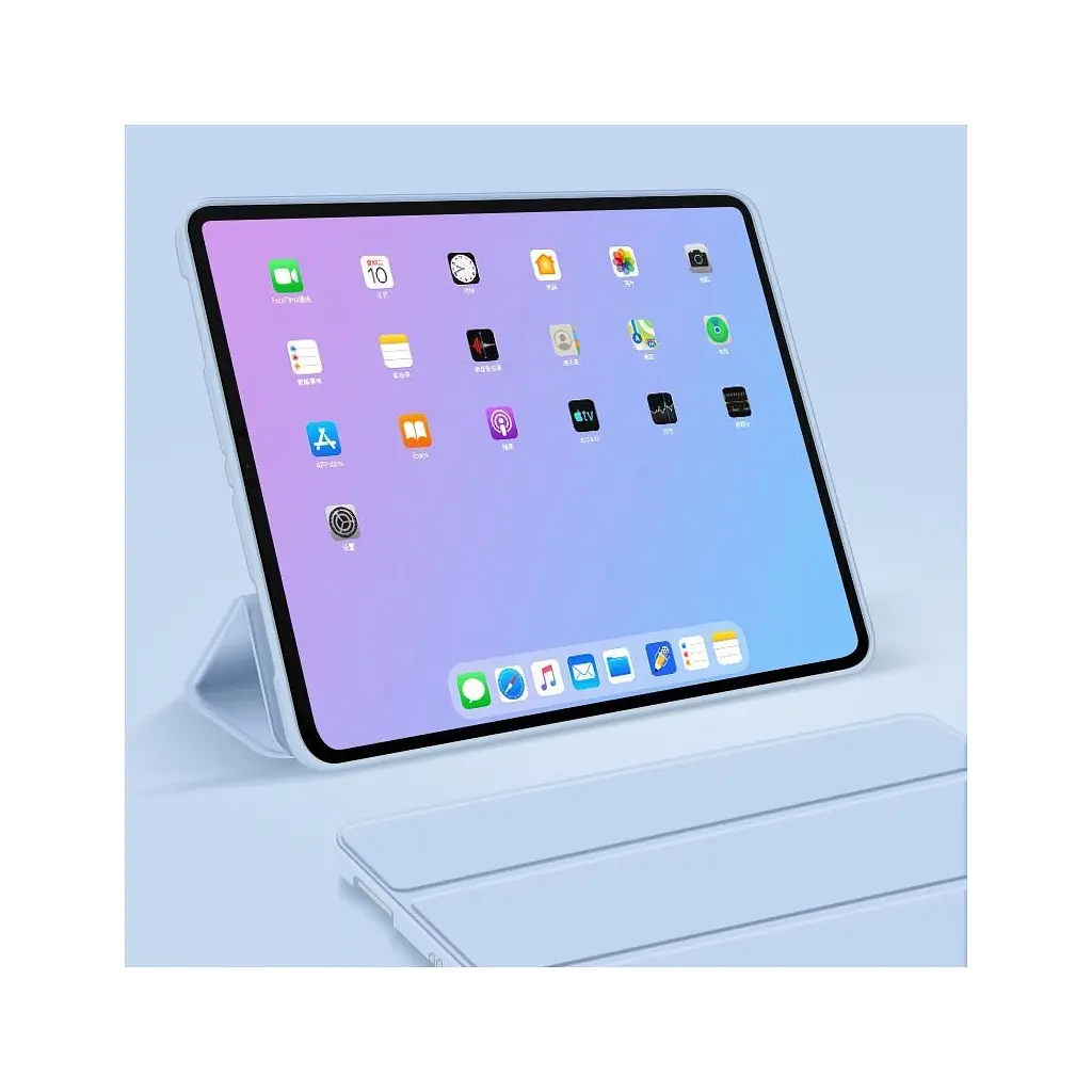 Чохол до планшета BeCover Tri Fold Soft TPU Silicone Apple iPad Air 5 (2022) 10.9" Light Blue (708510) - фото 5