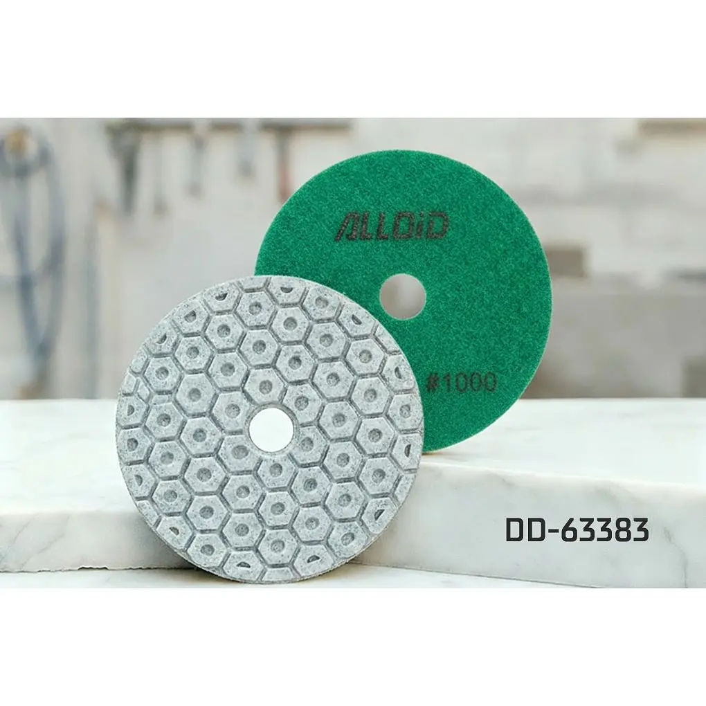 Круг алмазный Alloid Building Tools Combs шлифовальный на липучке 100 мм зерно 1000 (DD-63383) - фото 7
