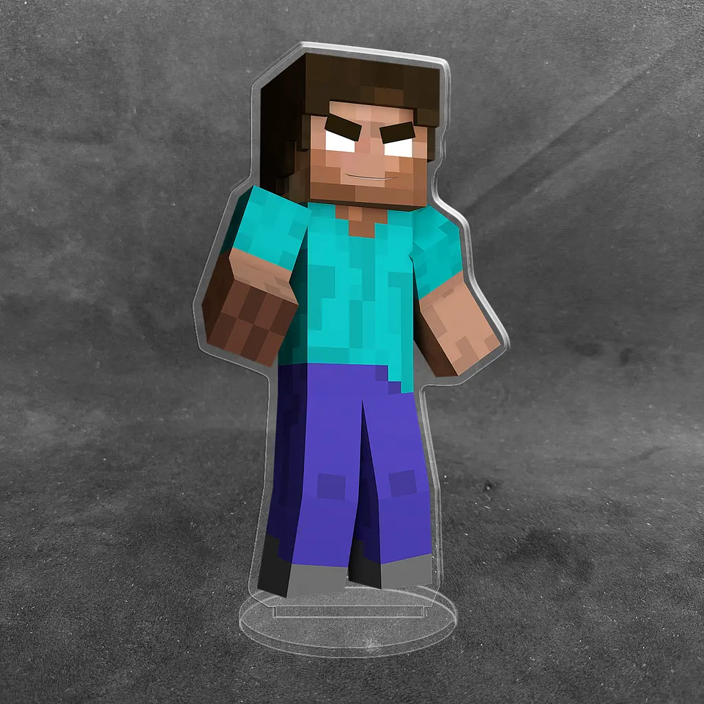 Акрилова колекційна фігурка Minecraft Майнкрафт Хіробрін Herobrine 15 см
