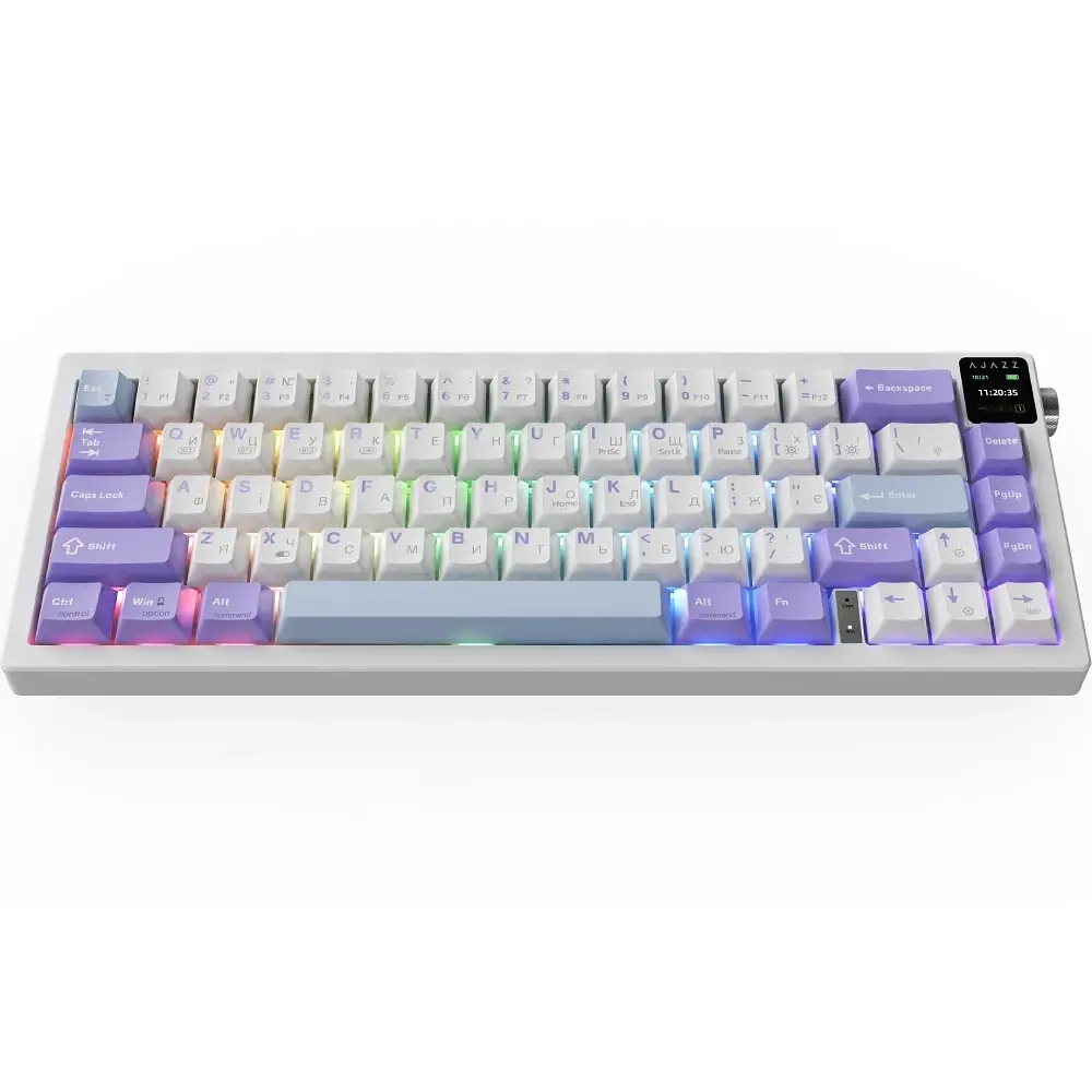 Bluetooth Клавіатура Ajazz AK650 Flying Fish Switch Purple RGB USB/Wireless/Bluetooth (AK650-FF-PWB) UA