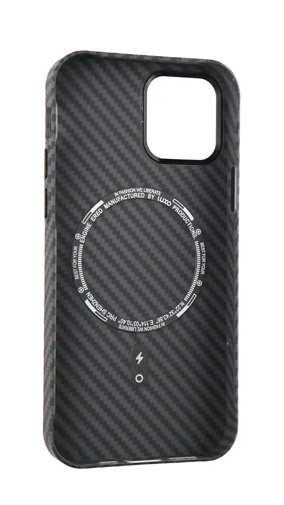 Чохол Luxo Free Air CarBon with MagSafe iPhone 12/12 PRO Black - фото 3