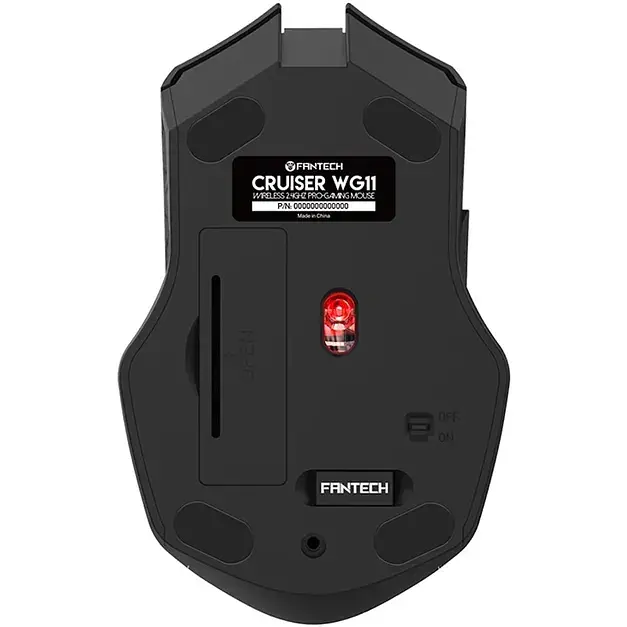 Ігрова бездротова миша Fantech WG-11 Cruiser PixArt 10G Black - фото 2