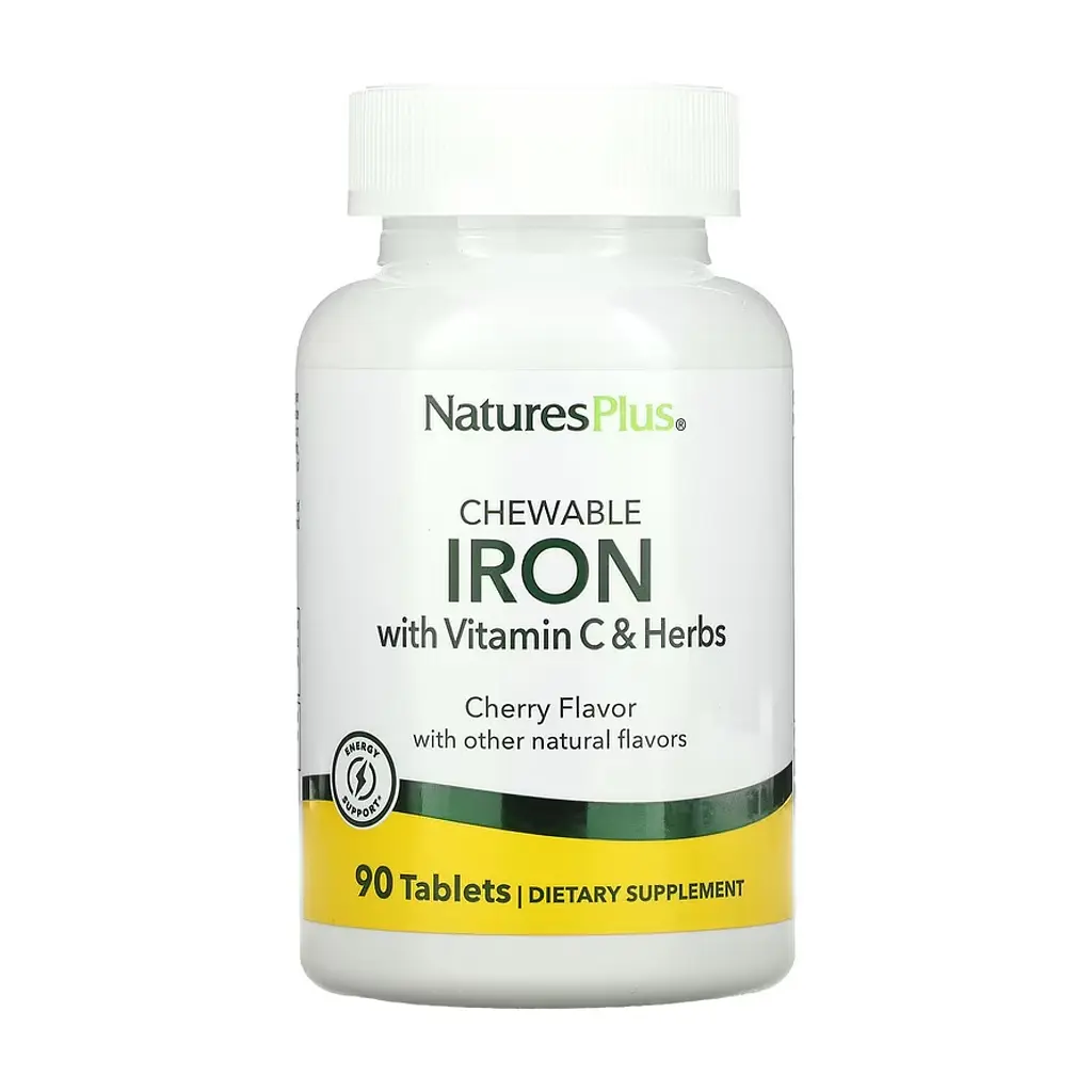 Залізо з вітаміном С та травами Iron 27 mg with Vitamin C Herbs 90 таблеток