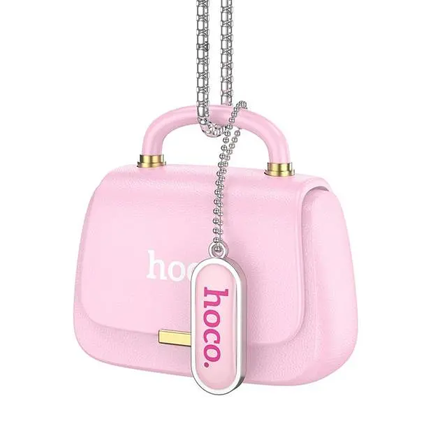 Беспроводные наушники Hoco DES35 Dawn handbag BT headset, BT5.3, 35mAh, 300mAh, 5.5h, Pink - фото 2