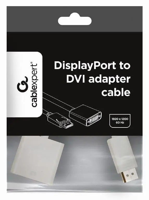 Переходник Cablexpert DisplayPort-DVI White (A-DPM-DVIF-002-W) - фото 3