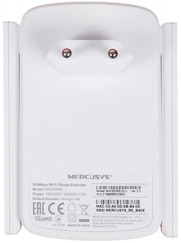 Ретранслятор Mercusys MW300RE (MW300RE) - фото 7