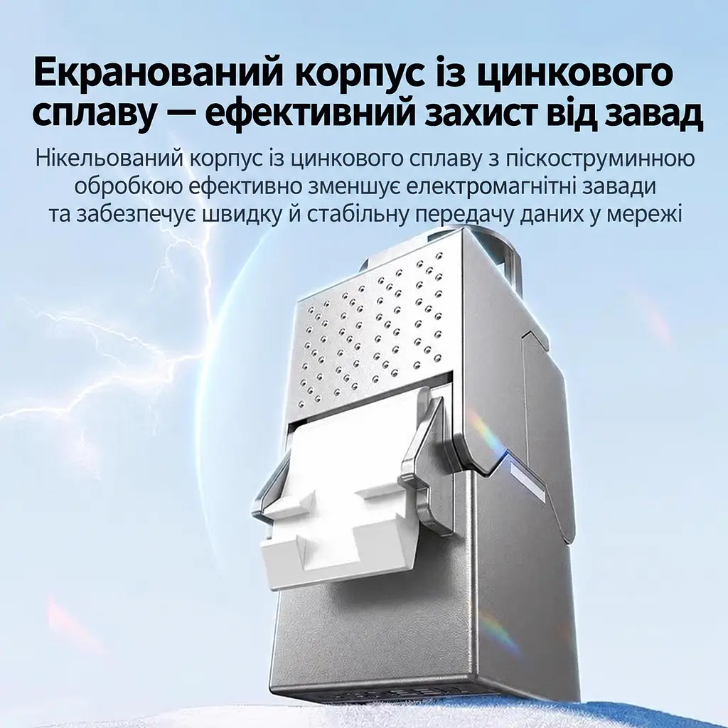 Экранированный сетевой модуль Keystone UGREEN NW309 гнездо RJ45 Cat 6A до 10 Гбит/с монтаж без инструмента для забивки жил прямое исполнение 180° разводка T568A/B серебристый с белыми деталями и золотистыми контактами (35997) - фото 6