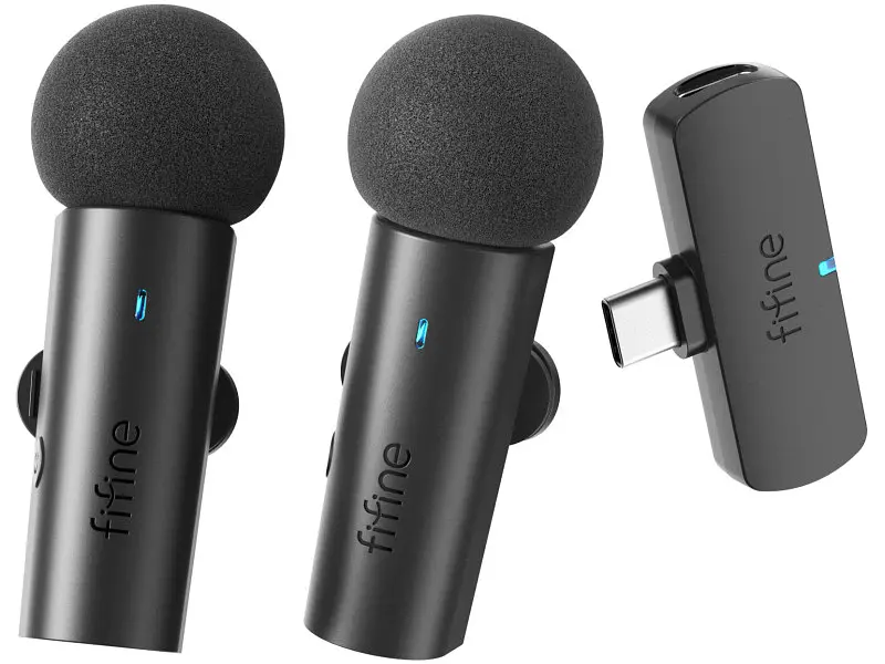Мікрофонна радіосистема Fifine M8 Black