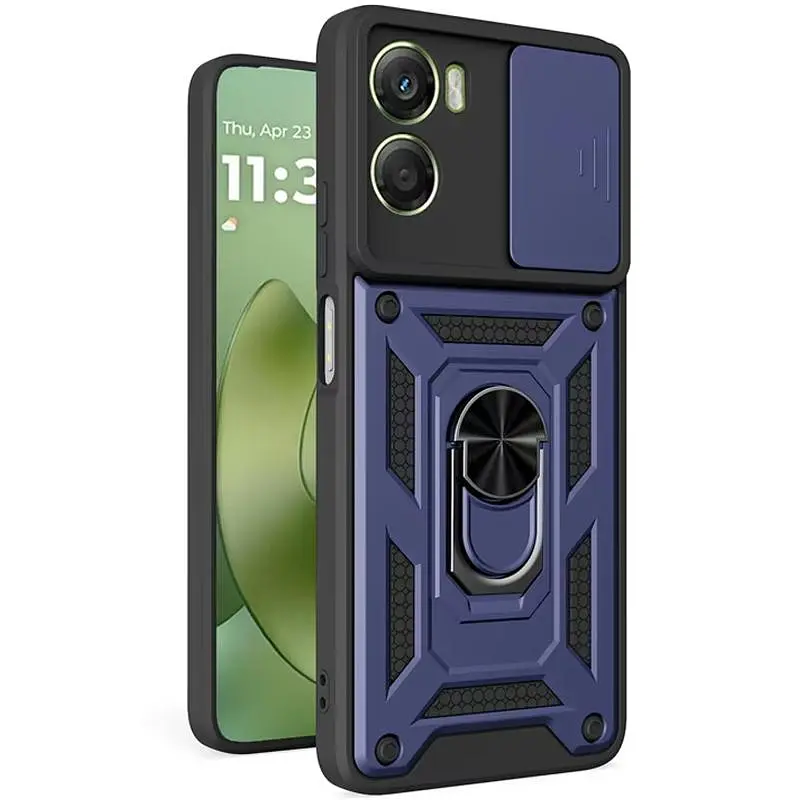 Чохол Ummi Camshield Serge Ring для Motorola Moto G05 / E15 Синій / Navy - фото 2