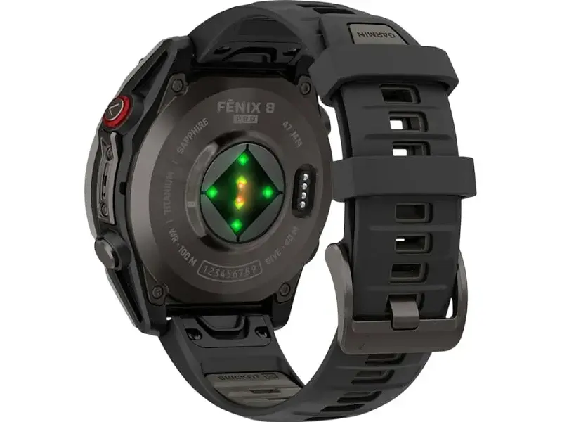Смарт-годинник Garmin Fenix 8 Pro 47 mm AMOLED Carbon Gray DLC Titanium with Black/Pebble Gray (010-03198-00/01) - фото 6