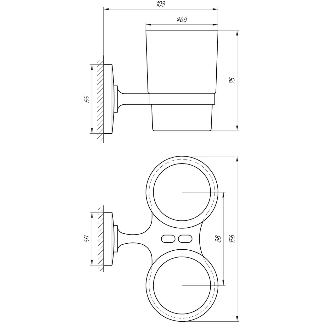 Стакан Perfect Sanitary Appliances RM 1801 - фото 2