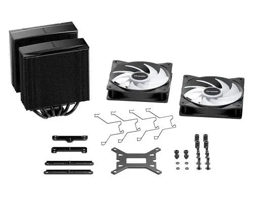 Кулер для процесора Pure Rock Pro 3 LX, Black, 2x120 мм (2000 об/мин) ARGB be quiet! teh0027887 - фото 4