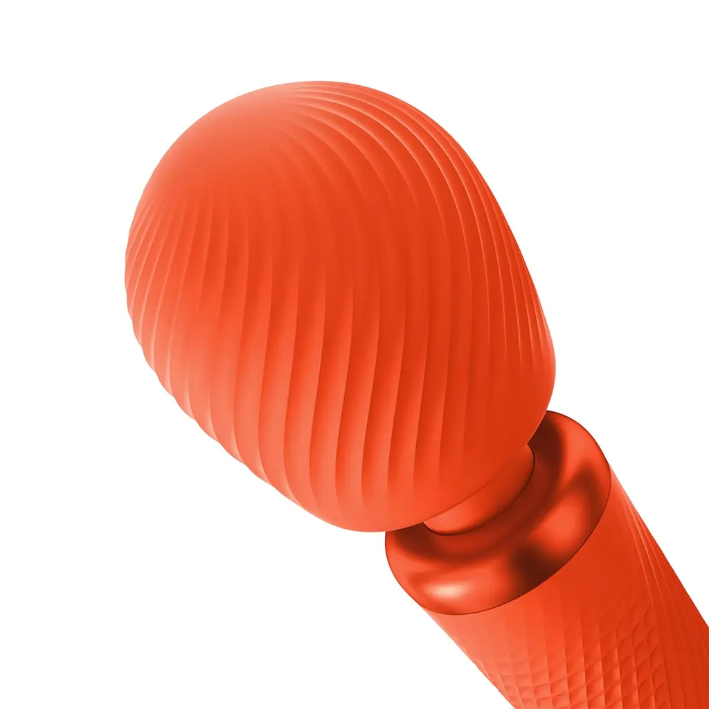 Вібромасажер Fun Factory VIM Vibrating Wand sunrise orange, суперпотужний та легкий, до 6 годин роботи - фото 6