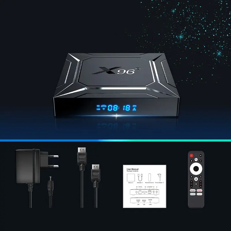Смарт ТВ приставка X96 M200 4/32 Гб Smart TV Box Android 14 - фото 2